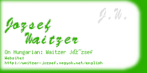 jozsef waitzer business card